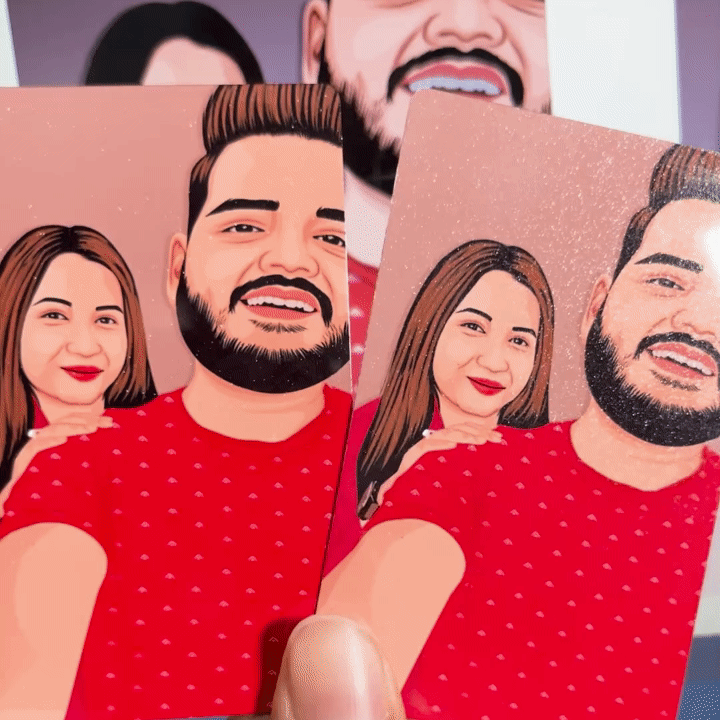 Hand-Drawn | Pair Of Hand-Drawn Wallet Card.