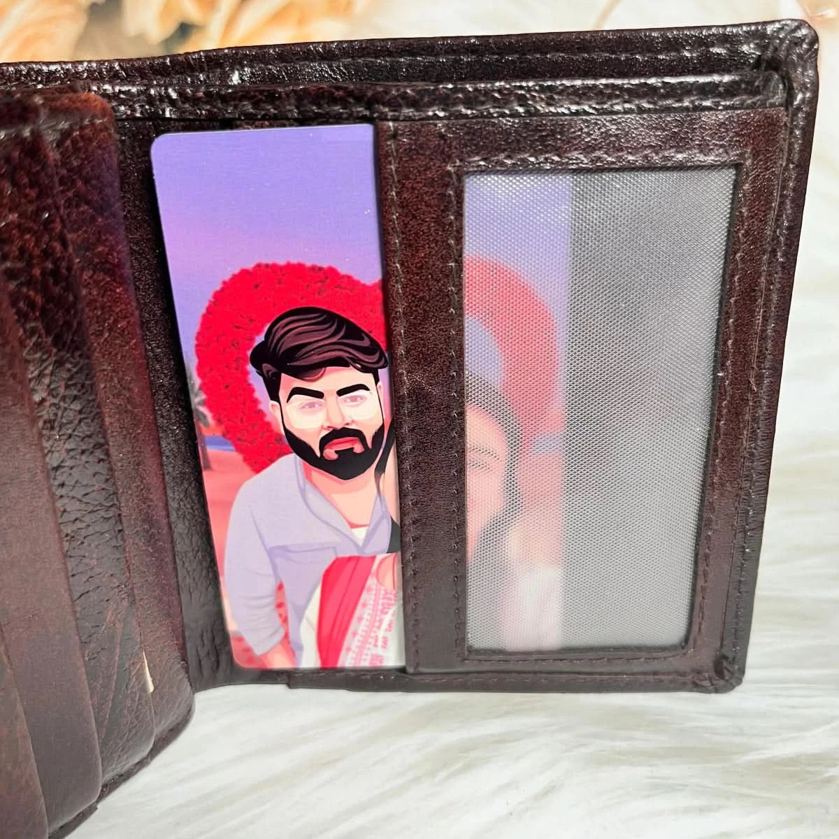Hand - Drawn | Detailed Metal Wallet Card - Giftsapp.in