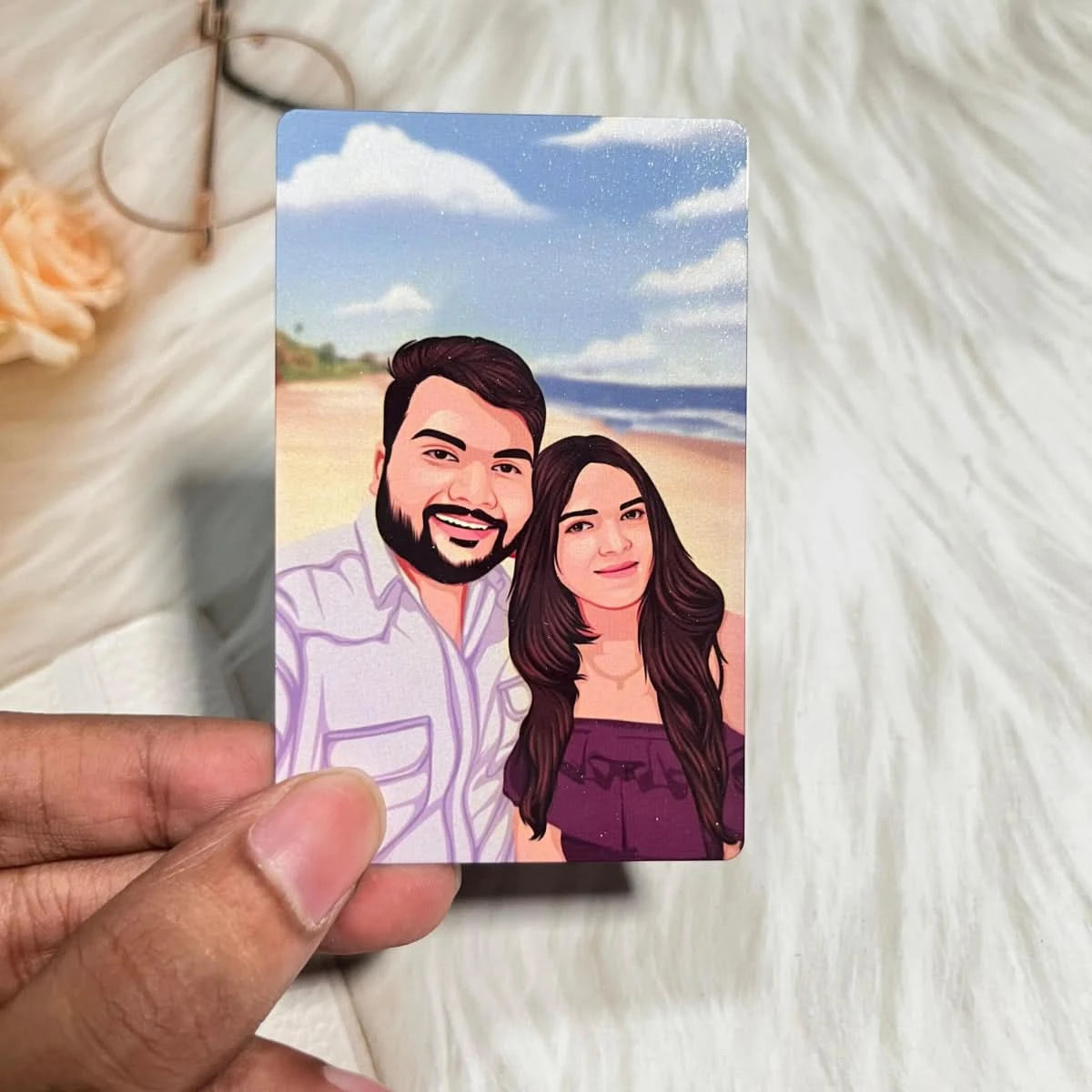 Hand - Drawn | Detailed Metal Wallet Card - Giftsapp.in
