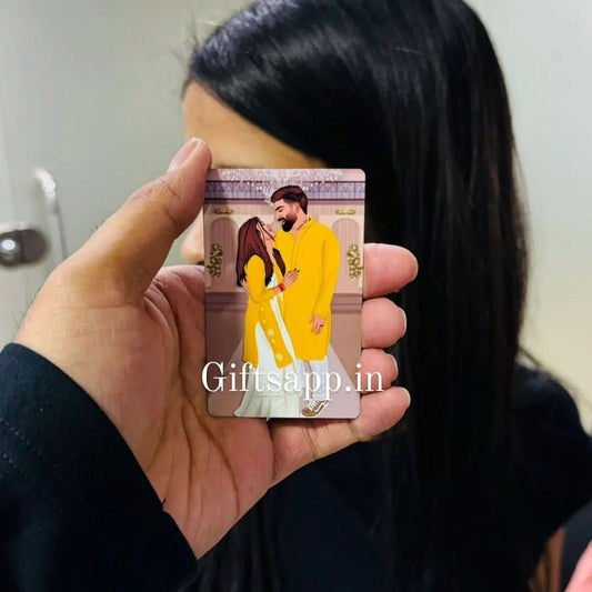 Hand - Drawn | Detailed Metal Wallet Card - Giftsapp.in