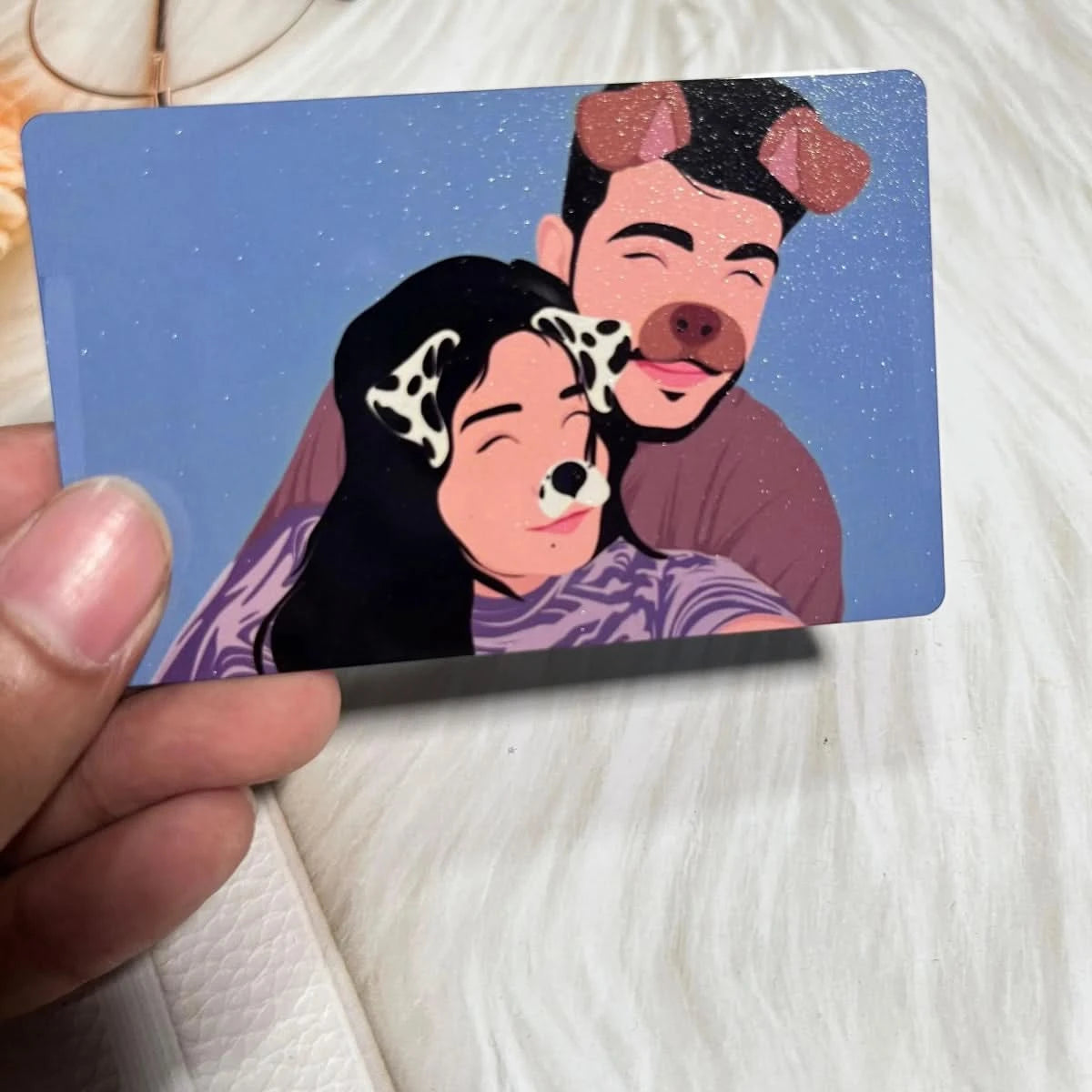 Hand - Drawn | Minimal Metal Wallet Card - Giftsapp.in