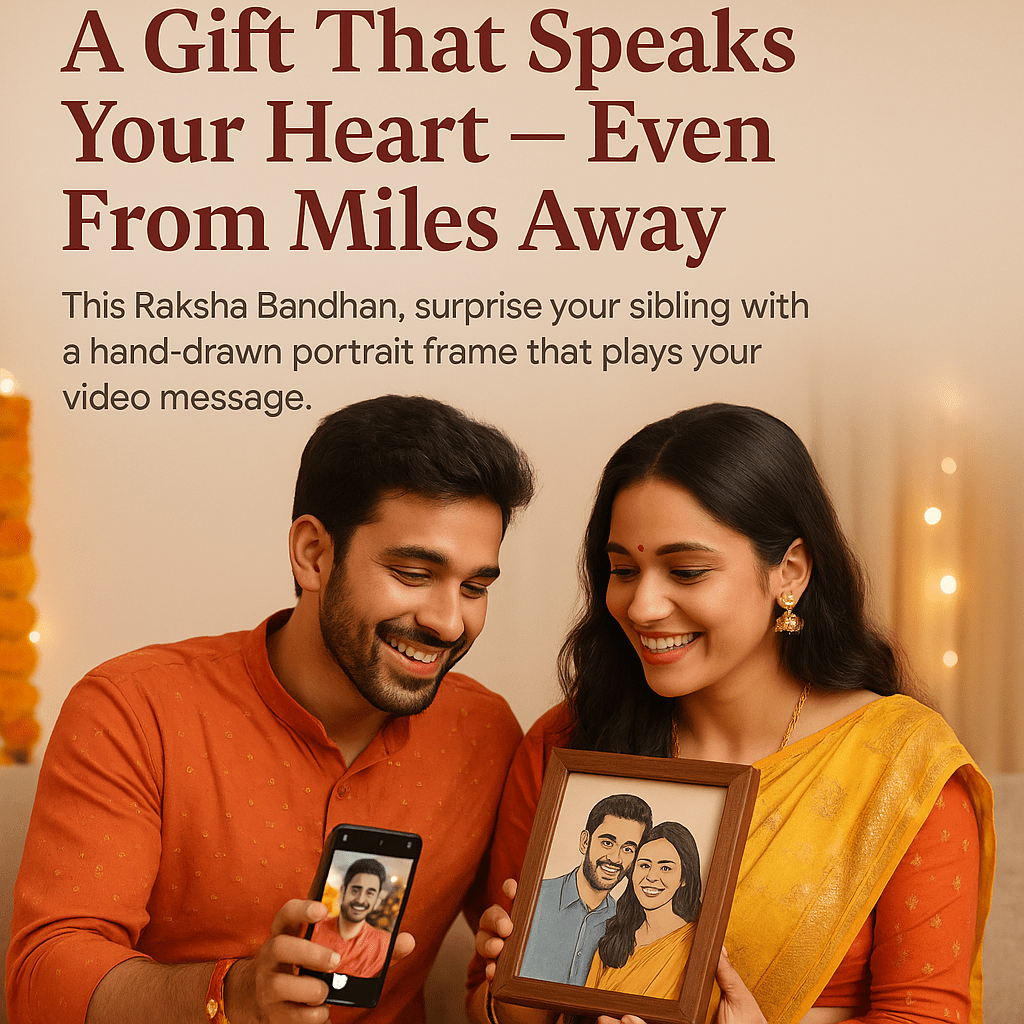 "Raksha Bandhan Best Gift - Scan Frame" - Giftsapp.in