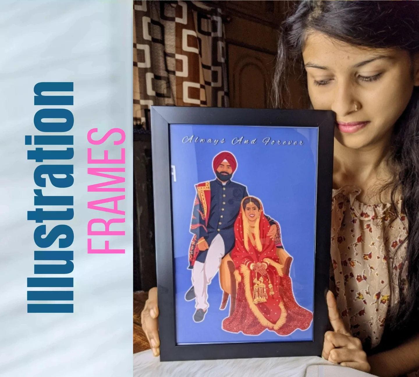 Personalised Illustration Frame - Giftsapp.in