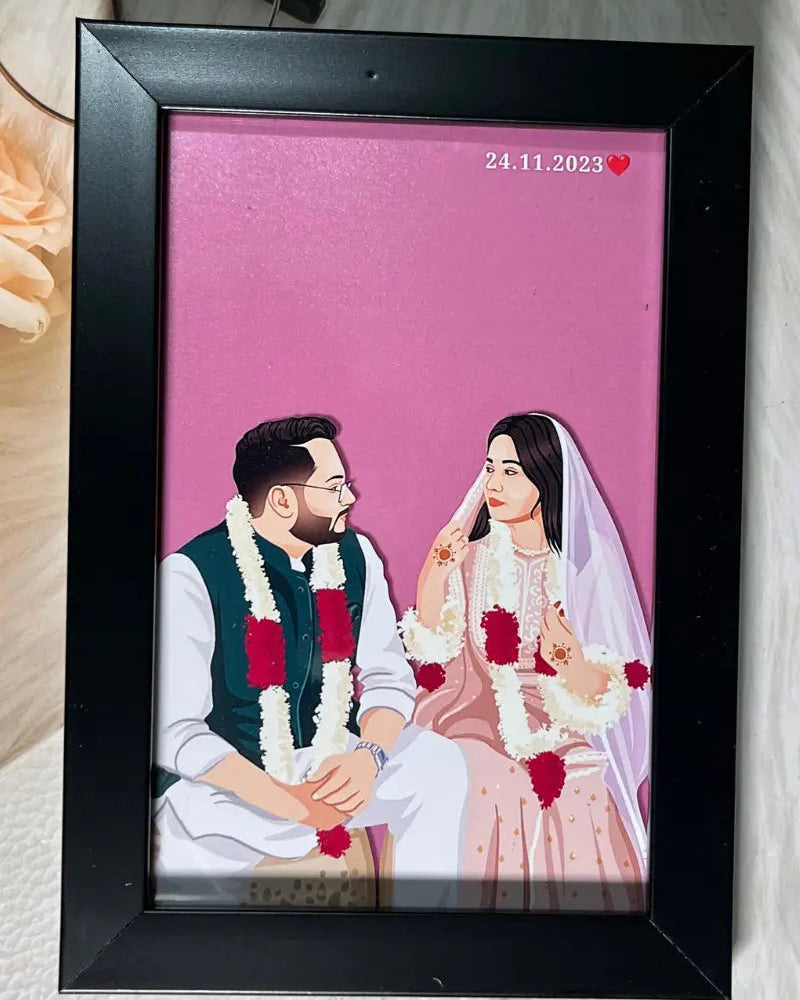 Hand Drawn Illustration Photo frame