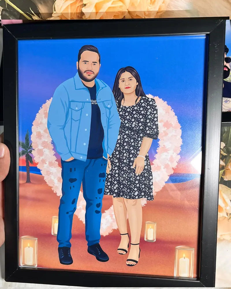Hand Drawn Illustration Photo frame
