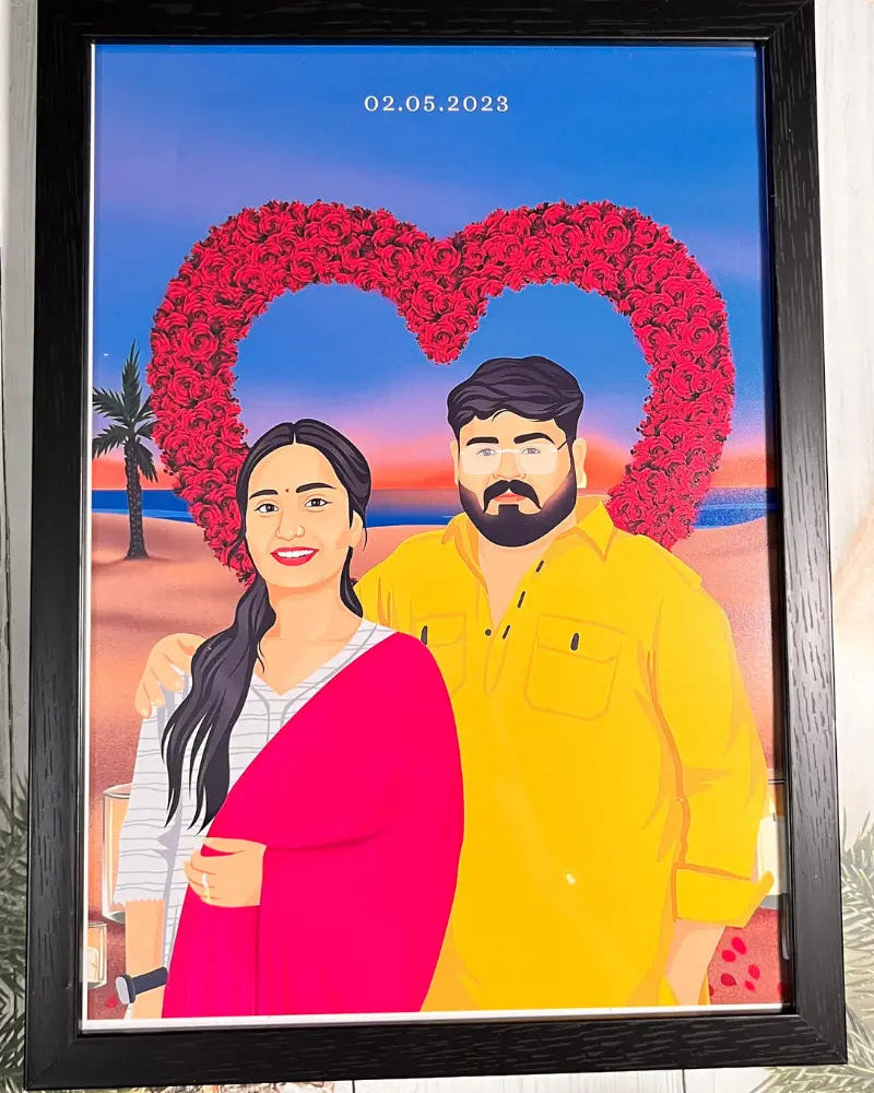 Hand Drawn Illustration Photo frame