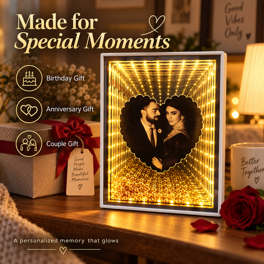 Personalized LED Infinity Mirror Photo Frame
