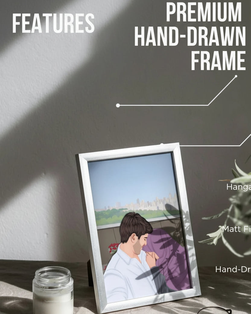 Hand Drawn Illustration Photo frame