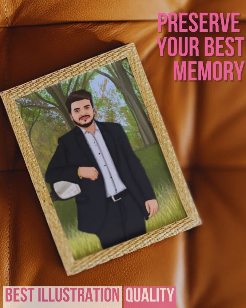 Hand Drawn Illustration Photo frame