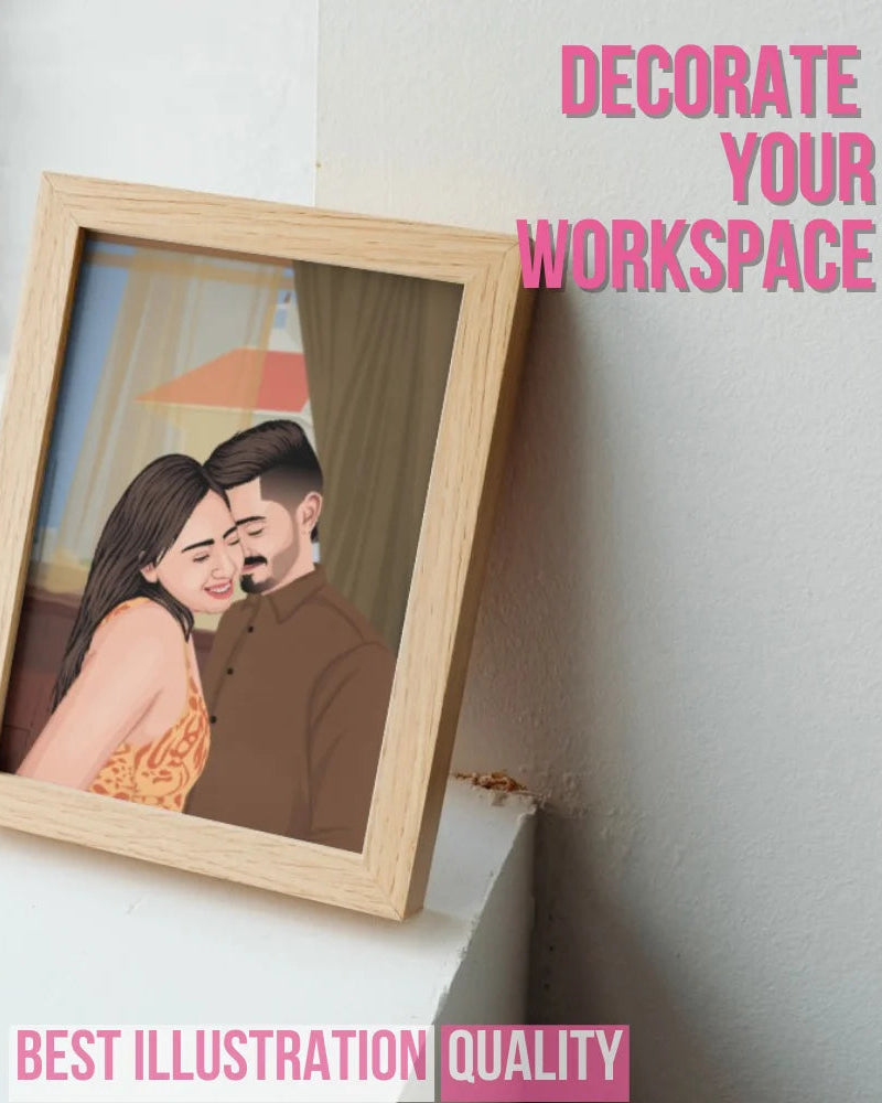 Hand Drawn Illustration Photo frame